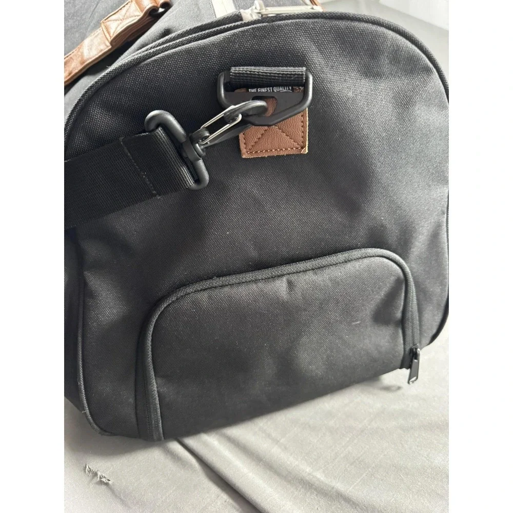 Herschel Novel Black Duffel Bag 43L‎ Carry-On Adjustable Strap Polyester Gym